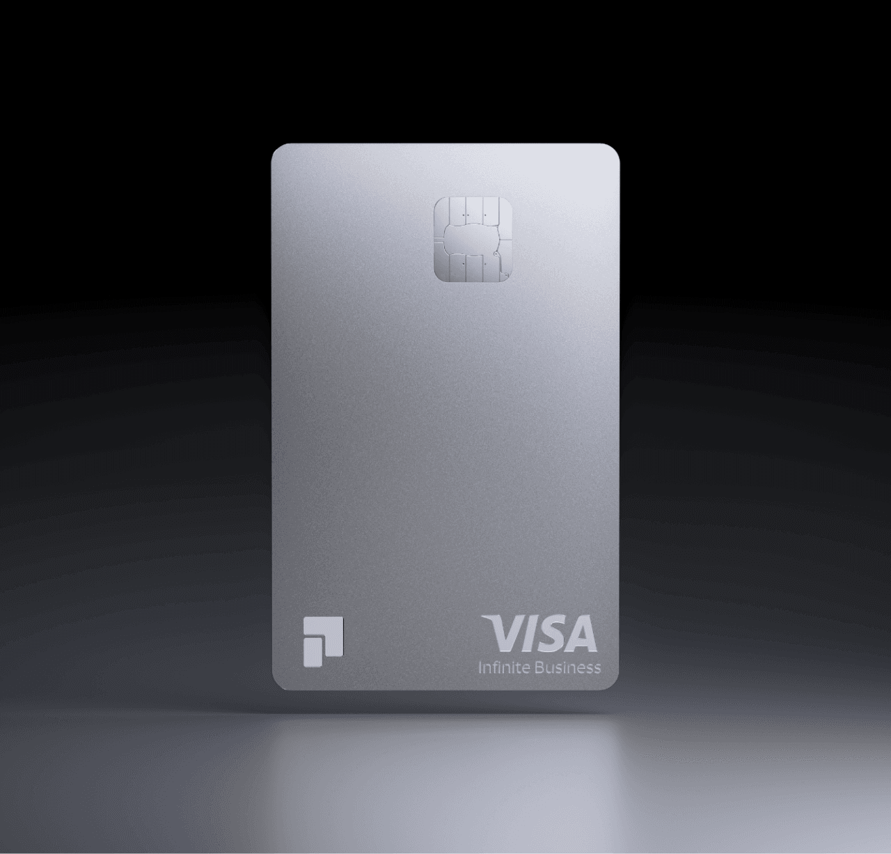 Pliant premium metal business credit card mobile background