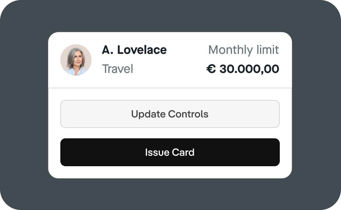 Virtual credit card issuance for travel