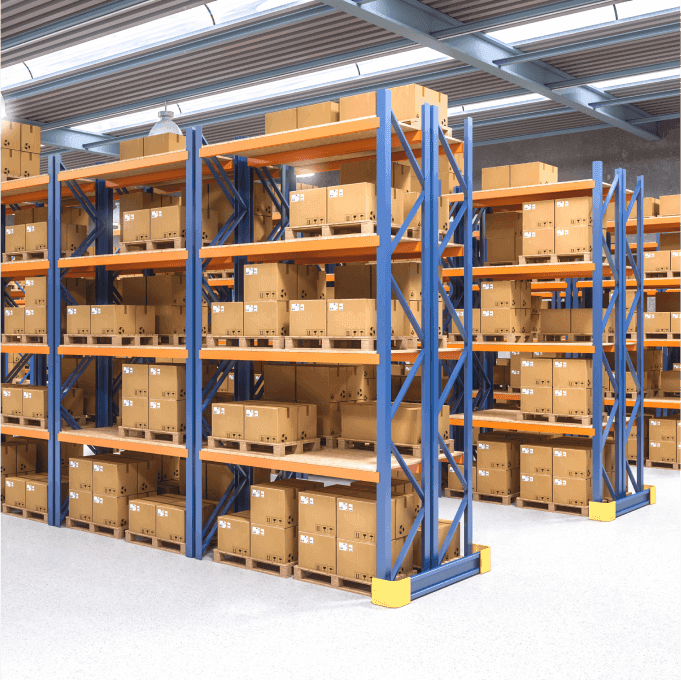 E-commerce product stock storage warehouse